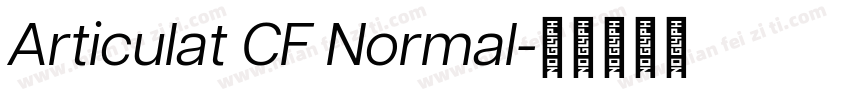 Articulat CF Normal字体转换